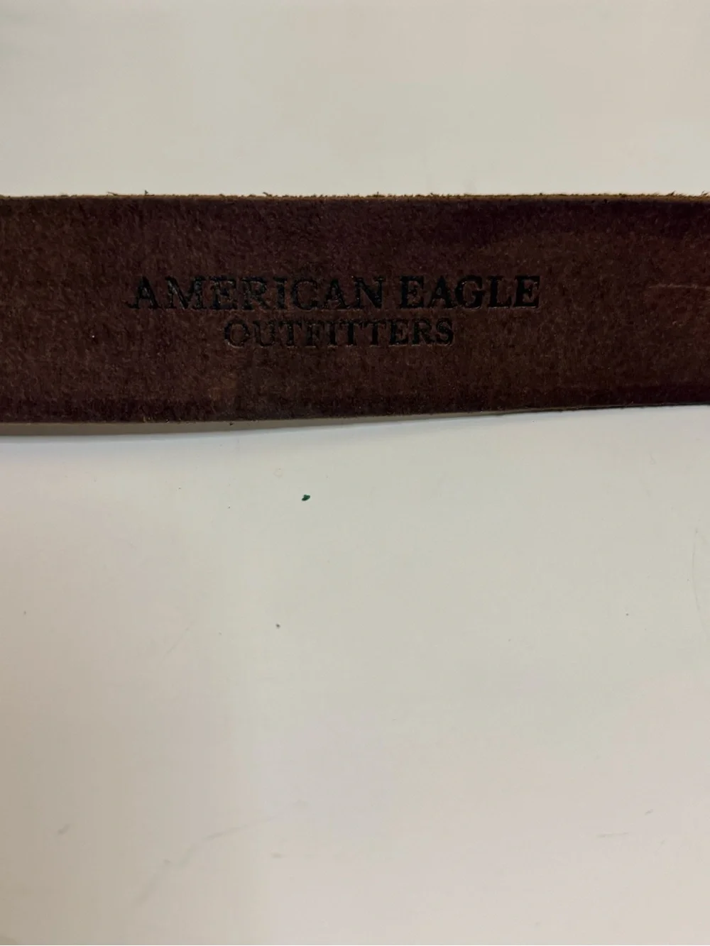 American Eagle Outfitters Brown Leather Men’s Belt with Metal Buckle